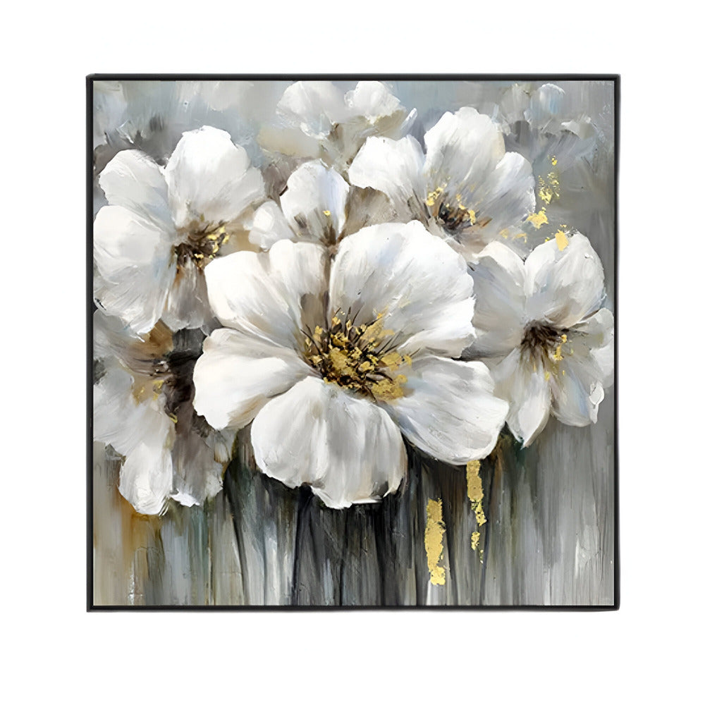 Handmade Abstract Flowers Oil Painting NAYVOFLO027