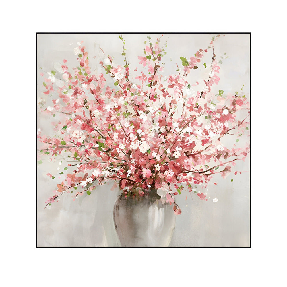 Handmade Abstract Flowers Oil Painting NAYVOFLO029