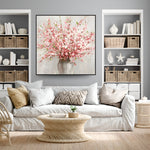 Handmade Abstract Flowers Oil Painting NAYVOFLO029