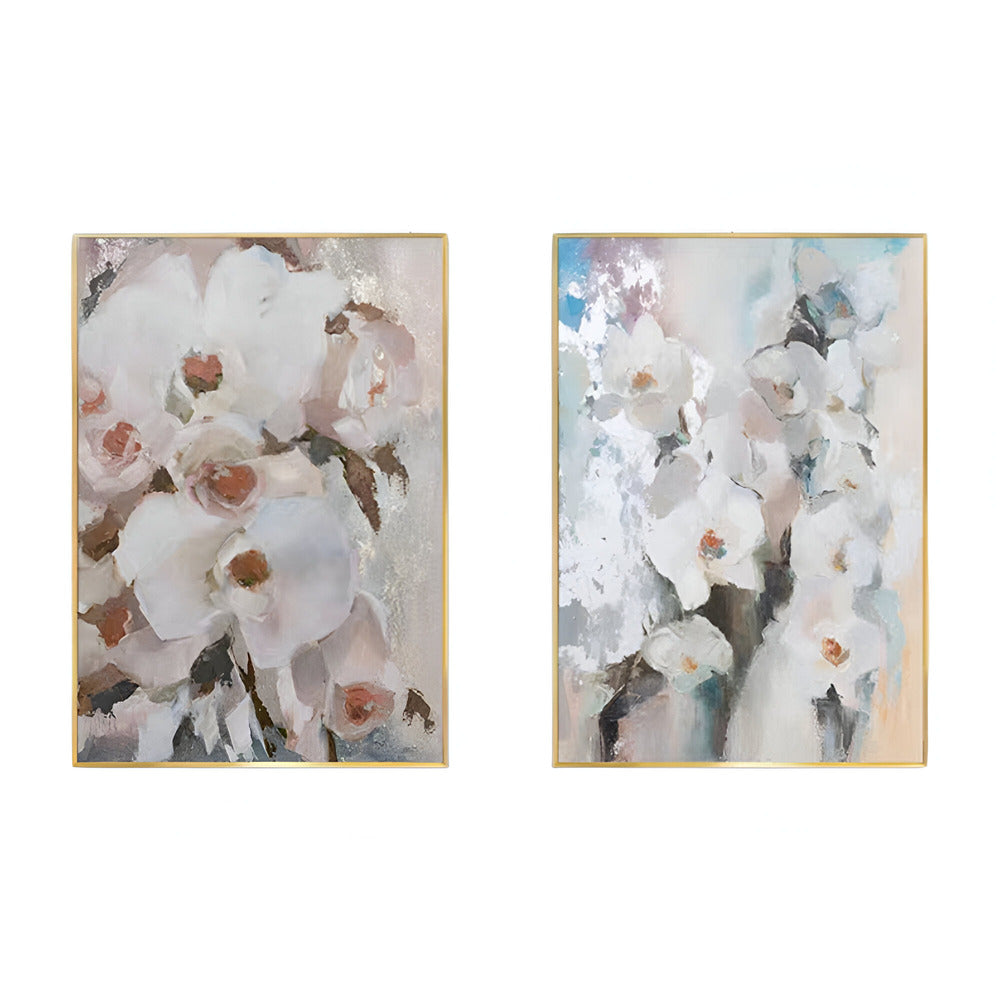 Handmade Abstract Flowers Oil Painting NAYVOFLO030