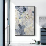 Handmade Abstract Flowers Oil Painting NAYVOFLO032