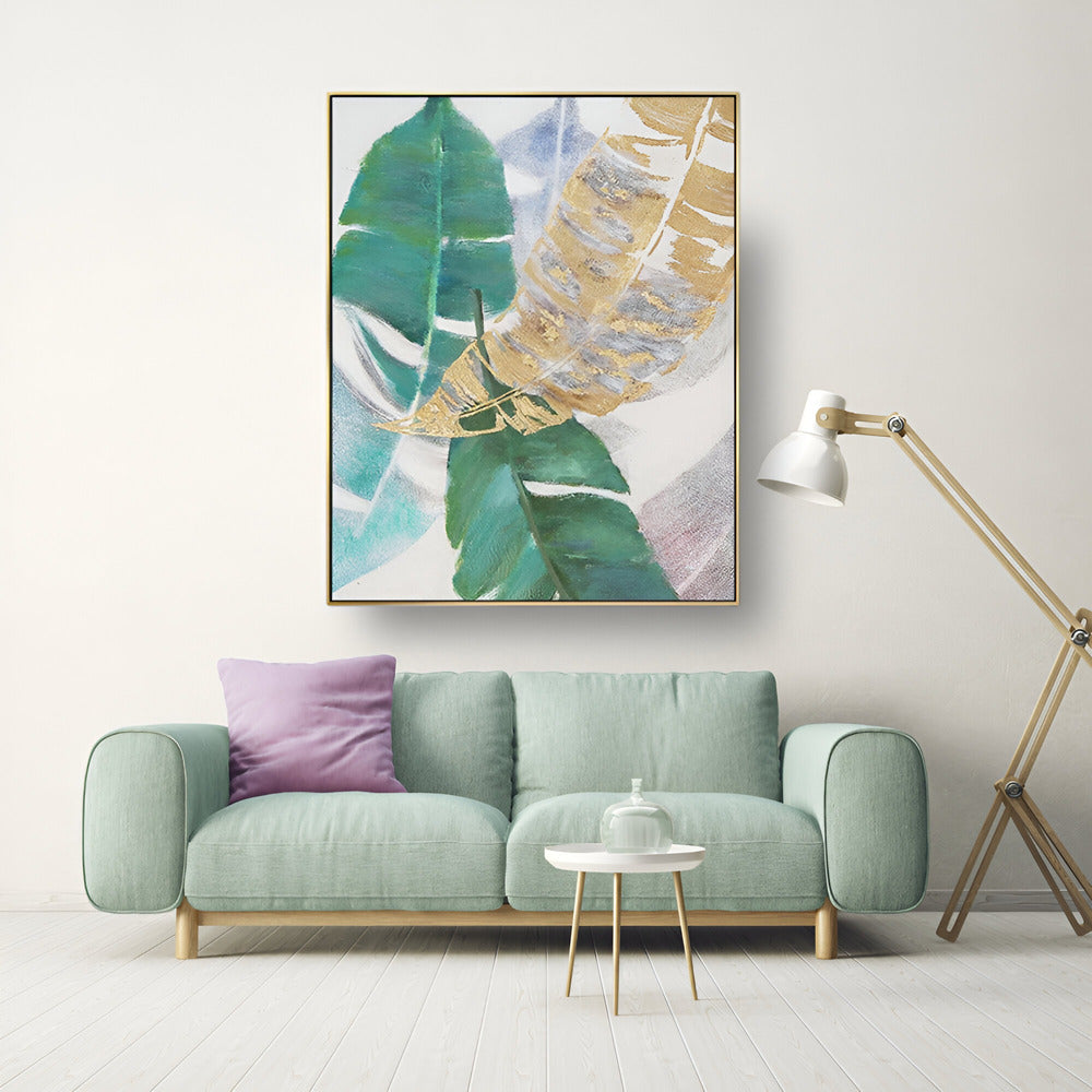 Handmade Abstract Flowers Oil Painting NAYVOFLO035