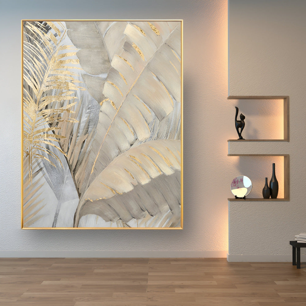 Handmade Abstract Flowers Oil Painting NAYVOFLO037