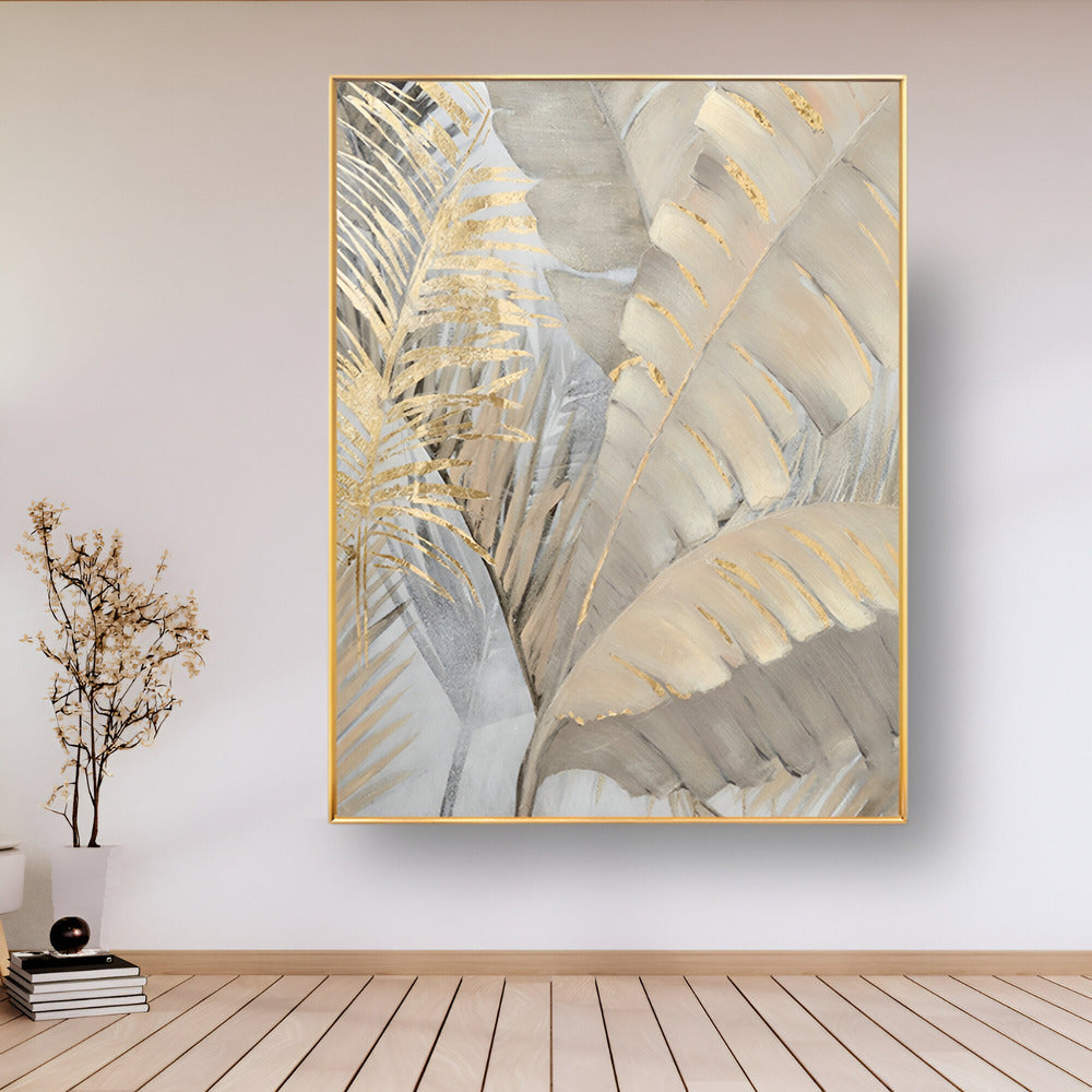 Handmade Abstract Flowers Oil Painting NAYVOFLO037