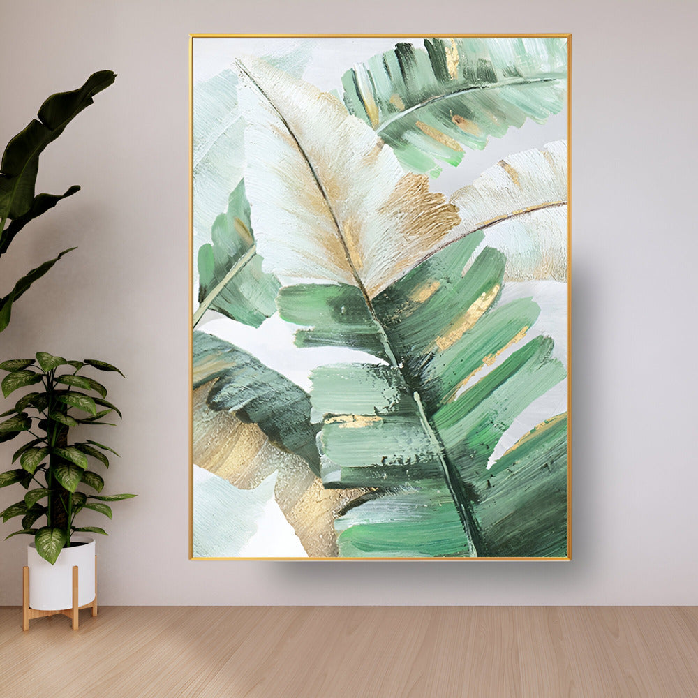 Handmade Abstract Flowers Oil Painting NAYVOFLO038