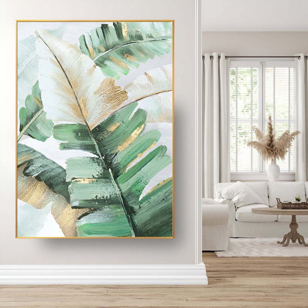Handmade Abstract Flowers Oil Painting NAYVOFLO038