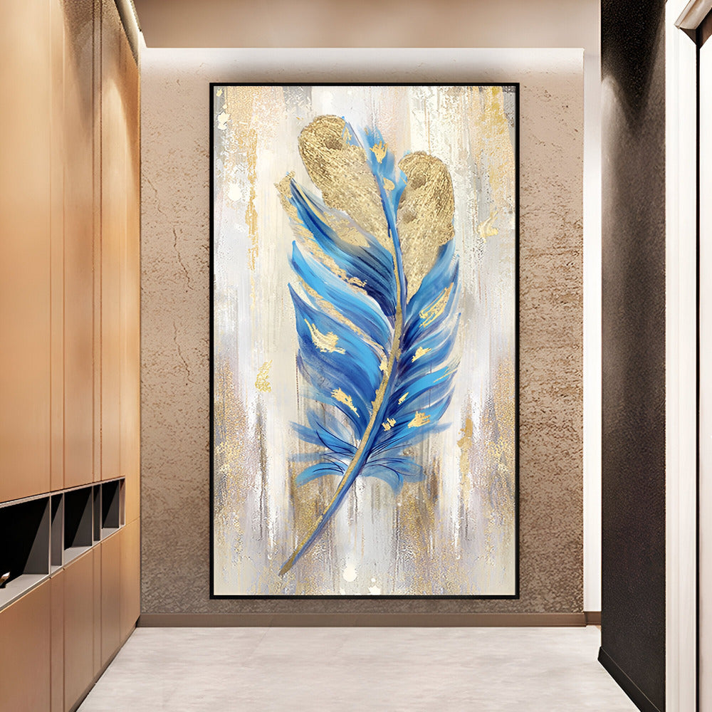 Handmade Abstract Flowers Oil Painting NAYVOFLO039