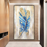 Handmade Abstract Flowers Oil Painting NAYVOFLO039