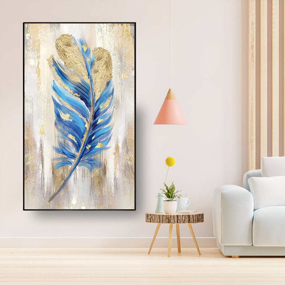 Handmade Abstract Flowers Oil Painting NAYVOFLO039