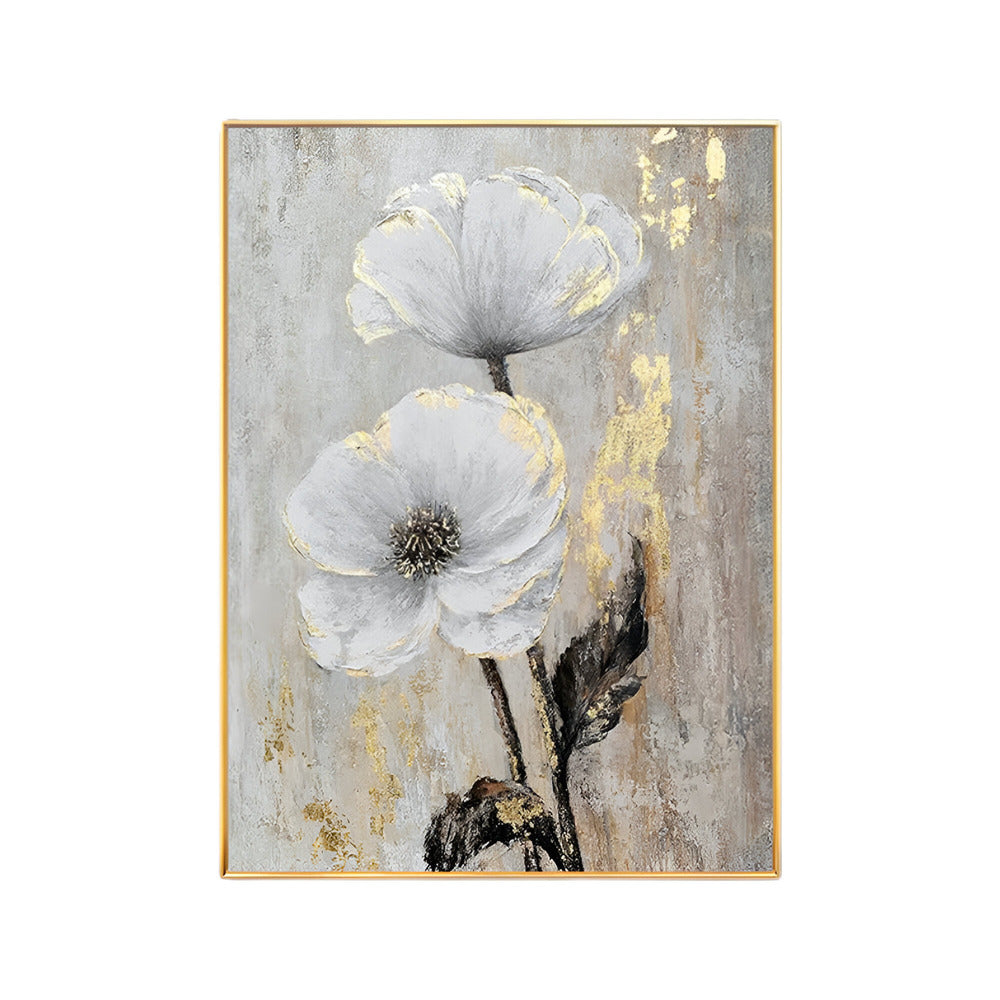 Handmade Abstract Flowers Oil Painting NAYVOFLO040