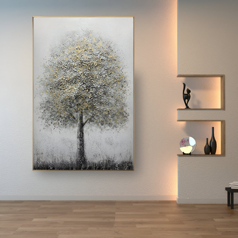 Handmade Abstract Landscape Oil Painting NAYVOLAN001