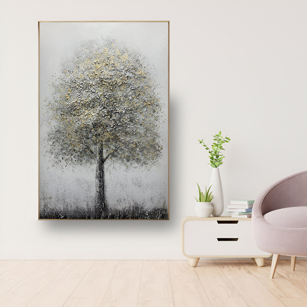 Handmade Abstract Landscape Oil Painting NAYVOLAN001