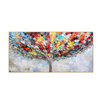 Handmade Abstract Landscape Oil Painting NAYVOLAN006