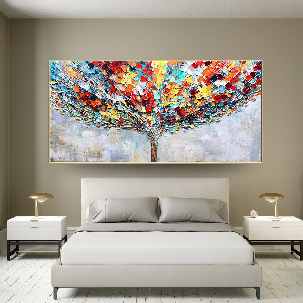 Handmade Abstract Landscape Oil Painting NAYVOLAN006