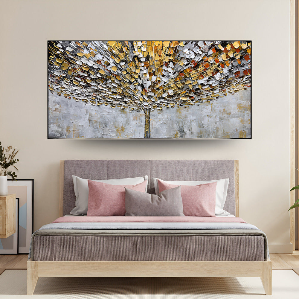 Handmade Abstract Landscape Oil Painting NAYVOLAN007