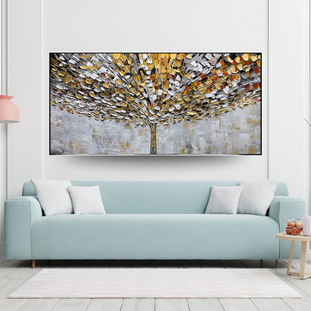 Handmade Abstract Landscape Oil Painting NAYVOLAN007
