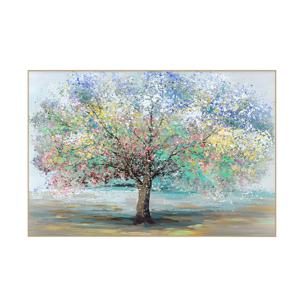 Handmade Abstract Landscape Oil Painting NAYVOLAN009