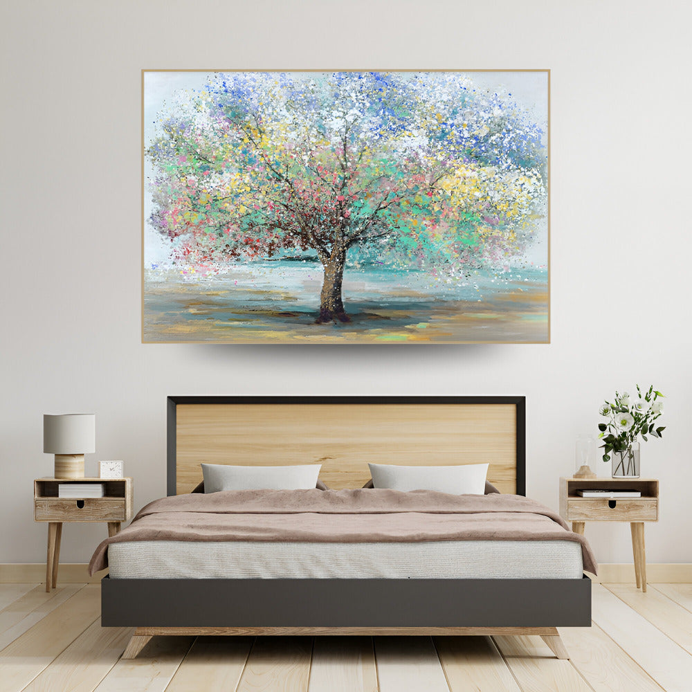 Handmade Abstract Landscape Oil Painting NAYVOLAN009