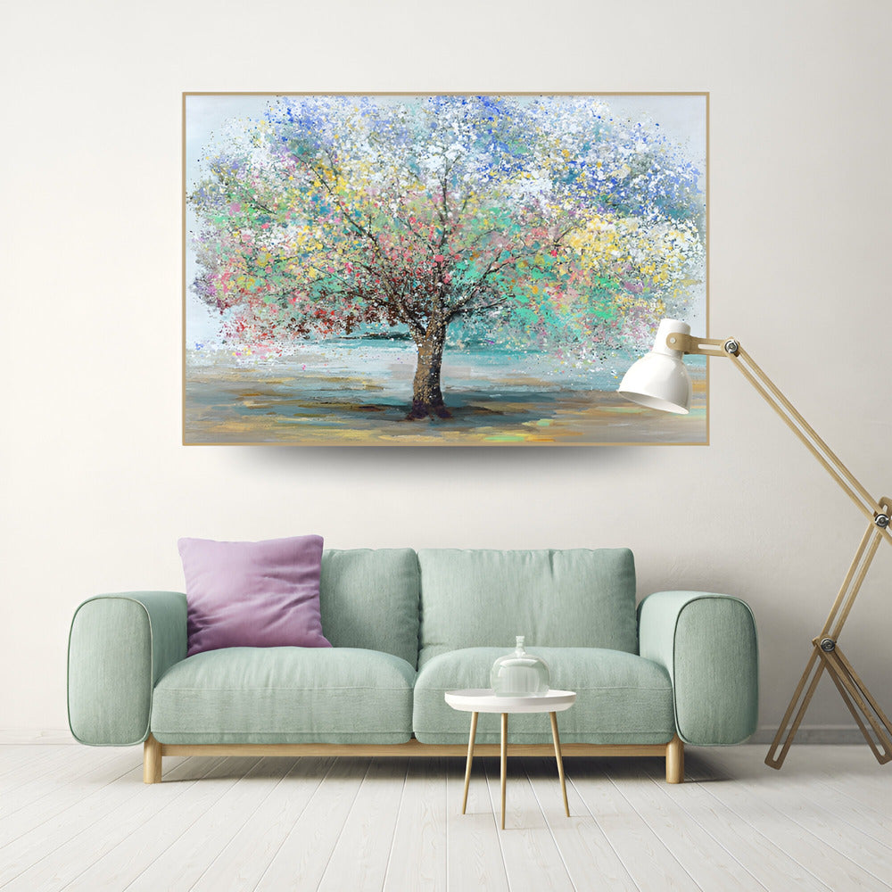 Handmade Abstract Landscape Oil Painting NAYVOLAN009