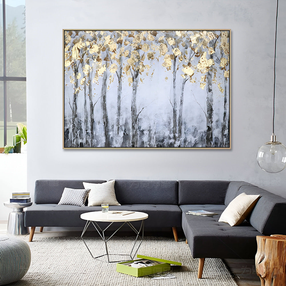 Handmade Abstract Landscape Oil Painting NAYVOLAN015