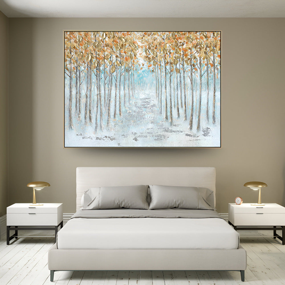 Handmade Abstract Landscape Oil Painting NAYVOLAN016