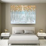 Handmade Abstract Landscape Oil Painting NAYVOLAN016