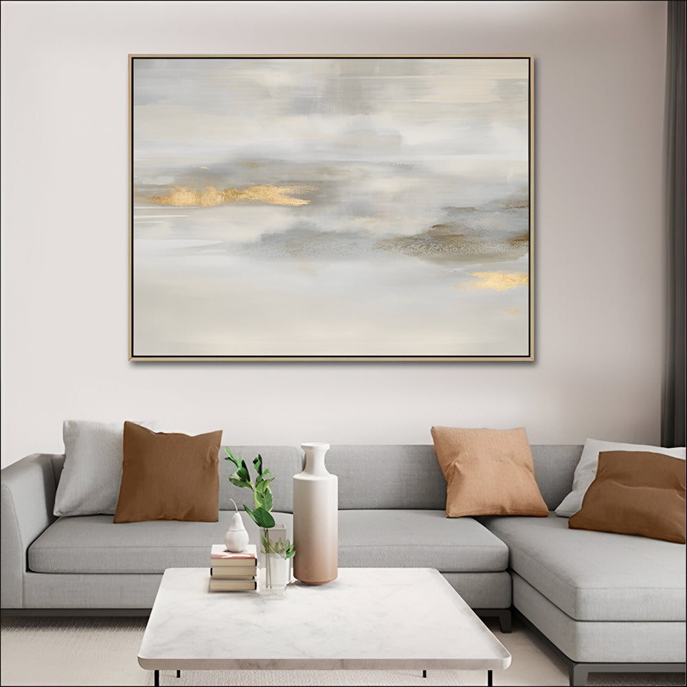 Handmade Abstract Landscape Oil Painting NAYVOLAN020