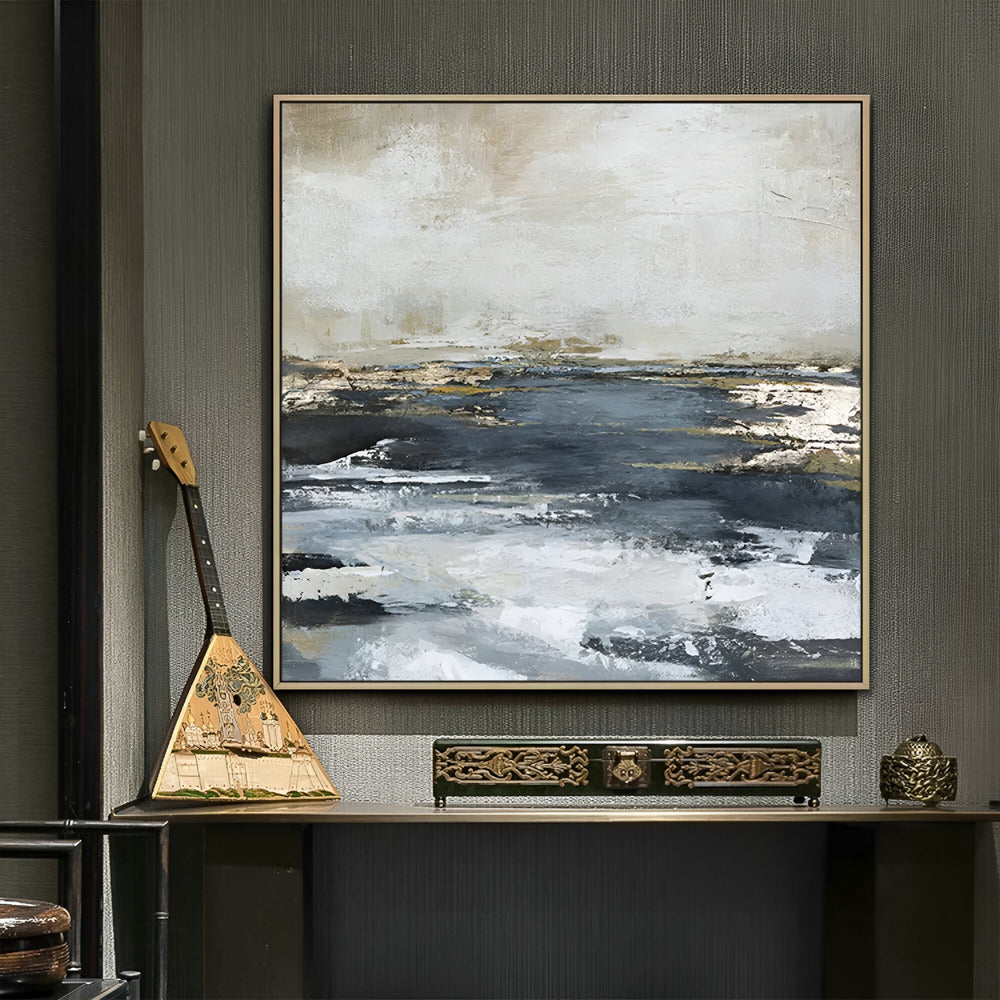 Handmade Abstract Seascape Oil Painting NAYVOSEA002