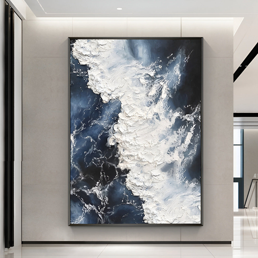 Handmade Abstract Seascape Oil Painting NAYVOSEA027