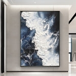 Handmade Abstract Seascape Oil Painting NAYVOSEA027