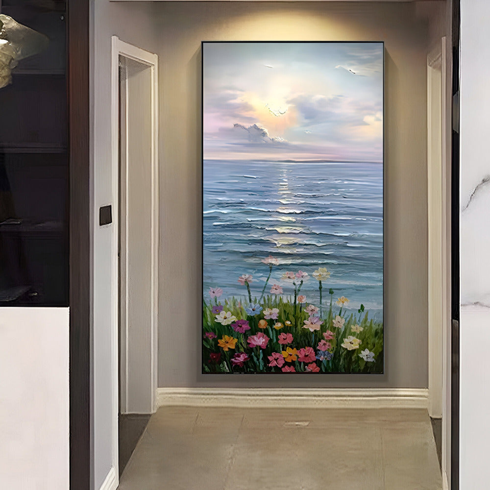 Handmade Abstract Seascape Oil Painting NAYVOSEA032