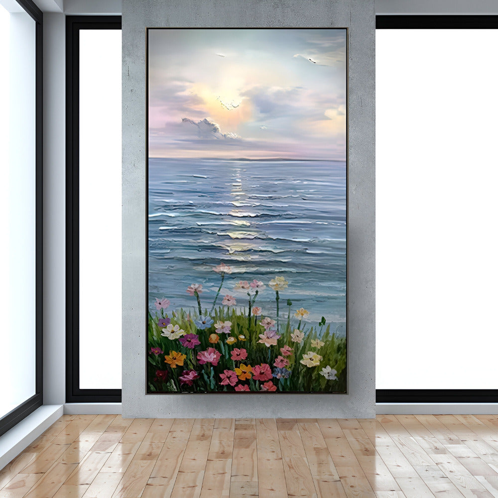 Handmade Abstract Seascape Oil Painting NAYVOSEA032