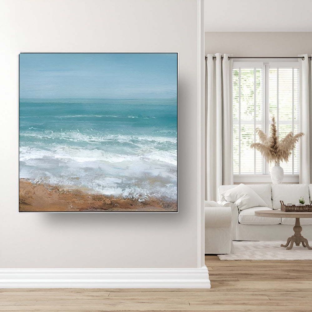 Handmade Abstract Seascape Oil Painting NAYVOSEA034
