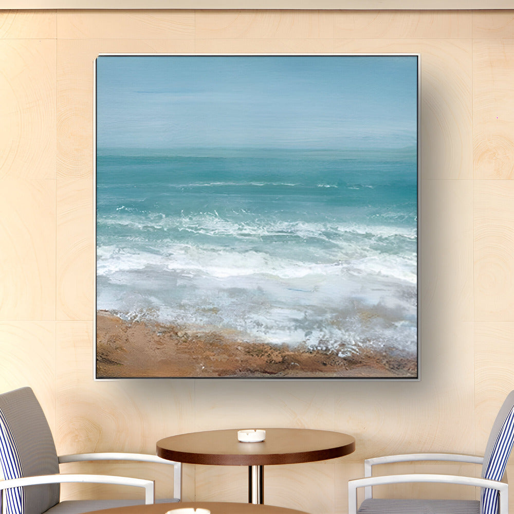 Handmade Abstract Seascape Oil Painting NAYVOSEA034