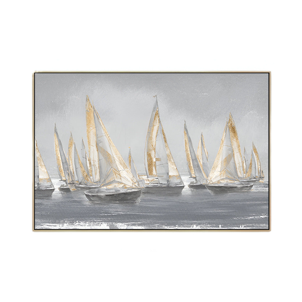 Handmade Abstract Seascape Oil Painting NAYVOSEA041