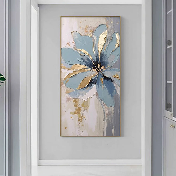 Handmade Abstract Flowers Oil Painting NAYVOFLO041