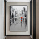 Handmade Abstract Landscape Oil Painting NAYVOLAN022