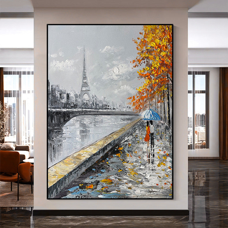 Handmade Abstract Landscape Oil Painting NAYVOLAN024