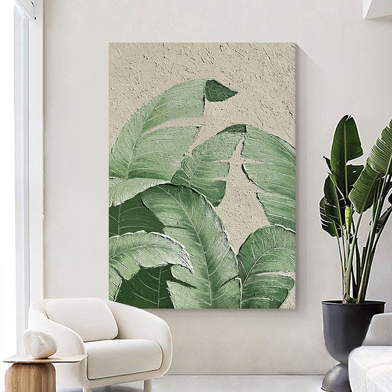 Handmade Abstract Flowers Oil Painting NAYVOFLO044