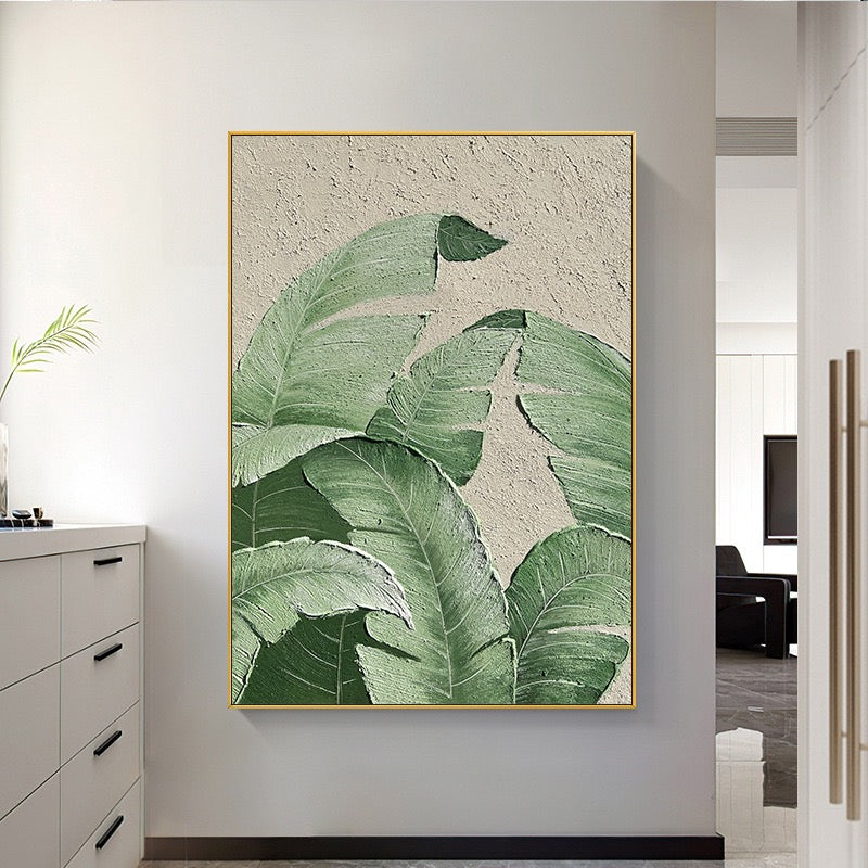 Handmade Abstract Flowers Oil Painting NAYVOFLO044