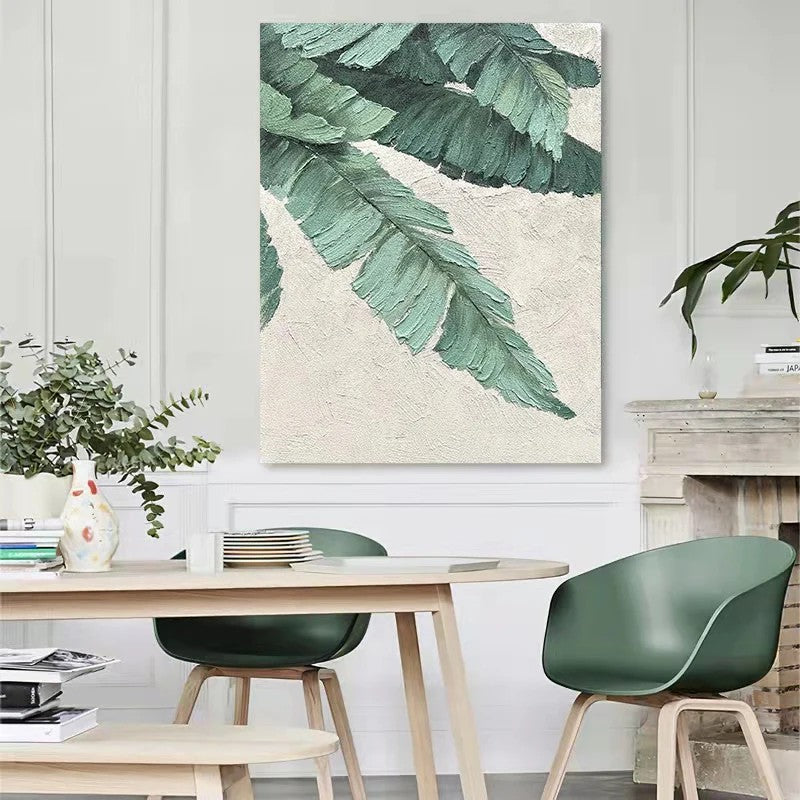 Handmade Abstract Flowers Oil Painting NAYVOFLO045