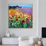 Handmade Abstract Flowers Oil Painting NAYVOFLO049