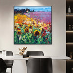 Handmade Abstract Flowers Oil Painting NAYVOFLO049