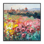 Handmade Abstract Flowers Oil Painting NAYVOFLO050