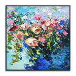 Handmade Abstract Flowers Oil Painting NAYVOFLO051