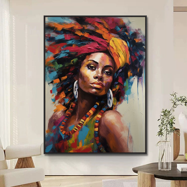 Handmade Abstract Figures Oil Painting NAYVOFIG039