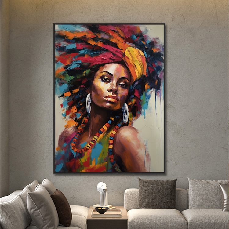 Handmade Abstract Figures Oil Painting NAYVOFIG039
