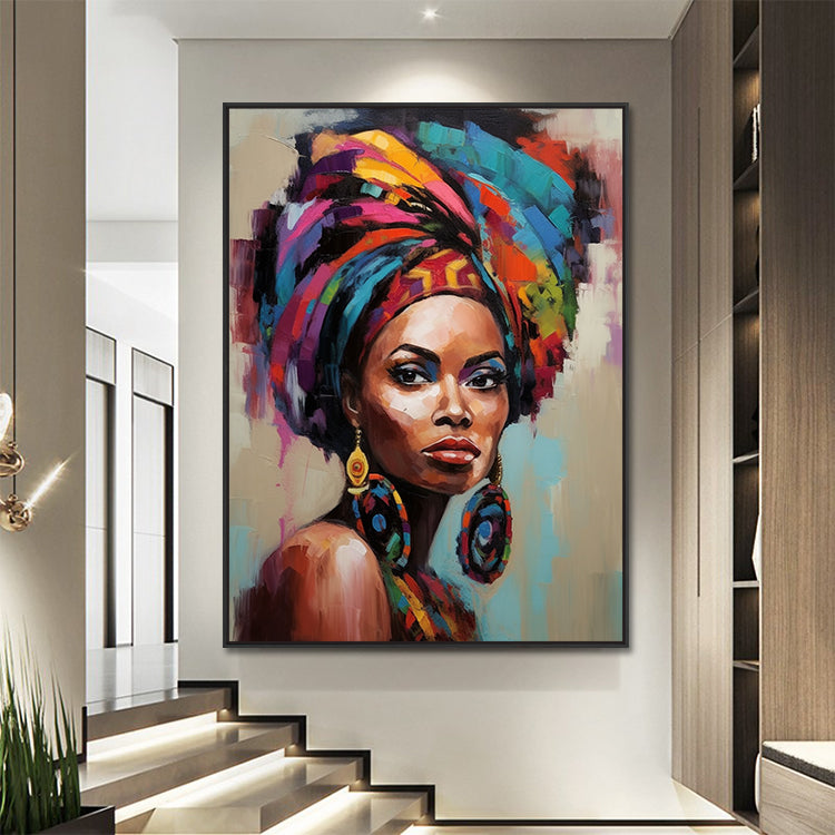 Handmade Abstract Figures Oil Painting NAYVOFIG040