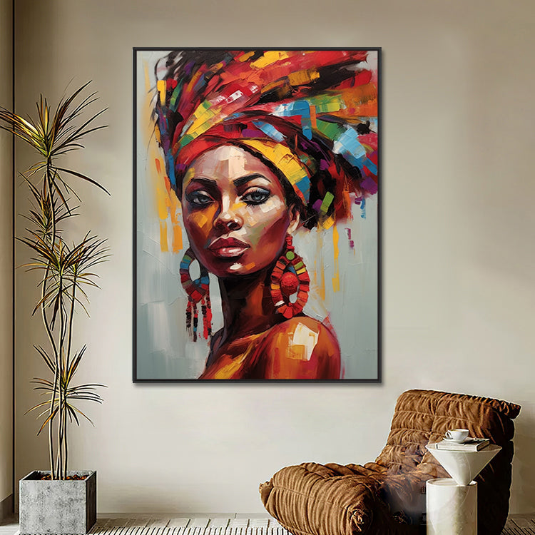 Handmade Abstract Figures Oil Painting NAYVOFIG041