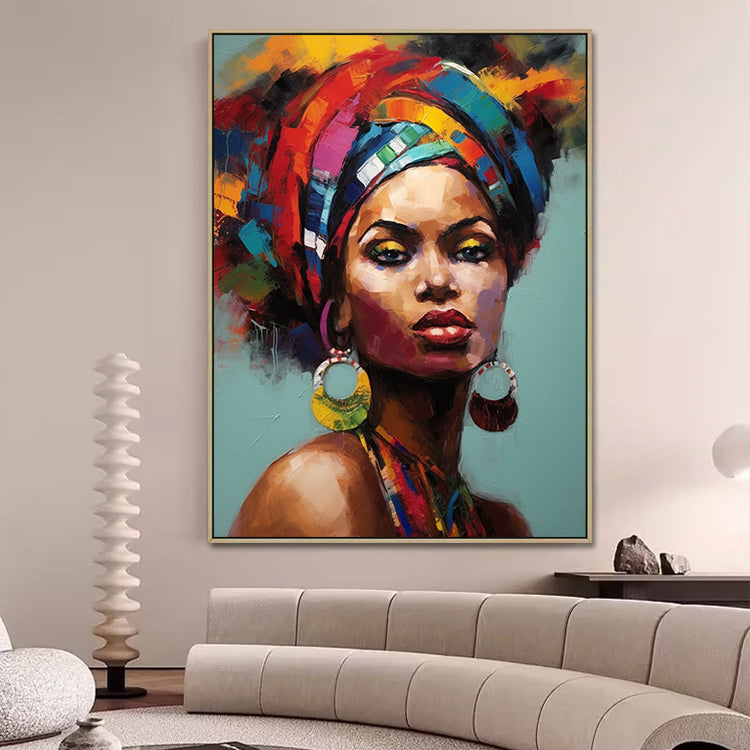 Handmade Abstract Figures Oil Painting NAYVOFIG042